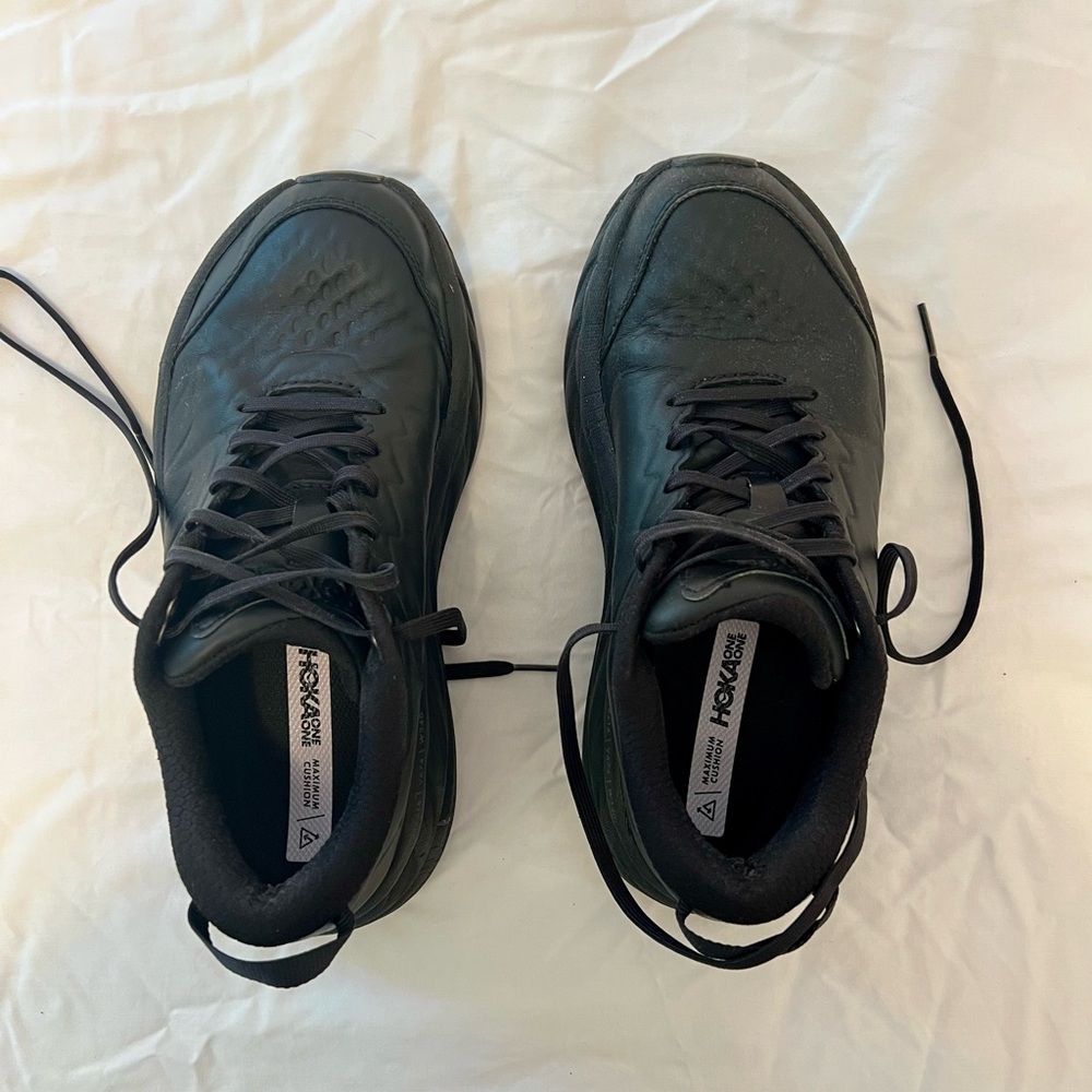 Hoka Black Slip Resistant Athletic Shoes - Women’s Size 8